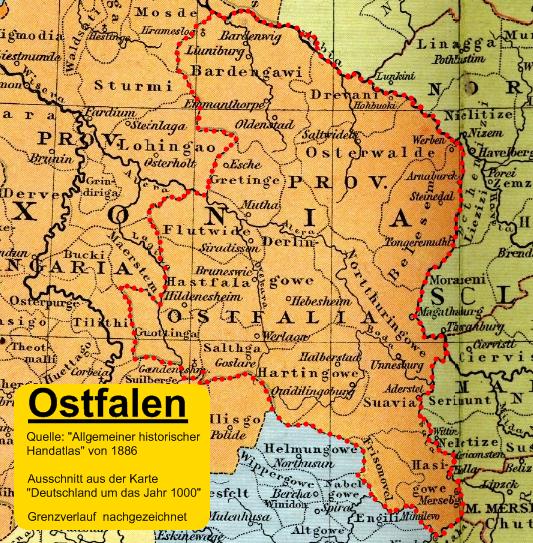 Karte Ostfalen 